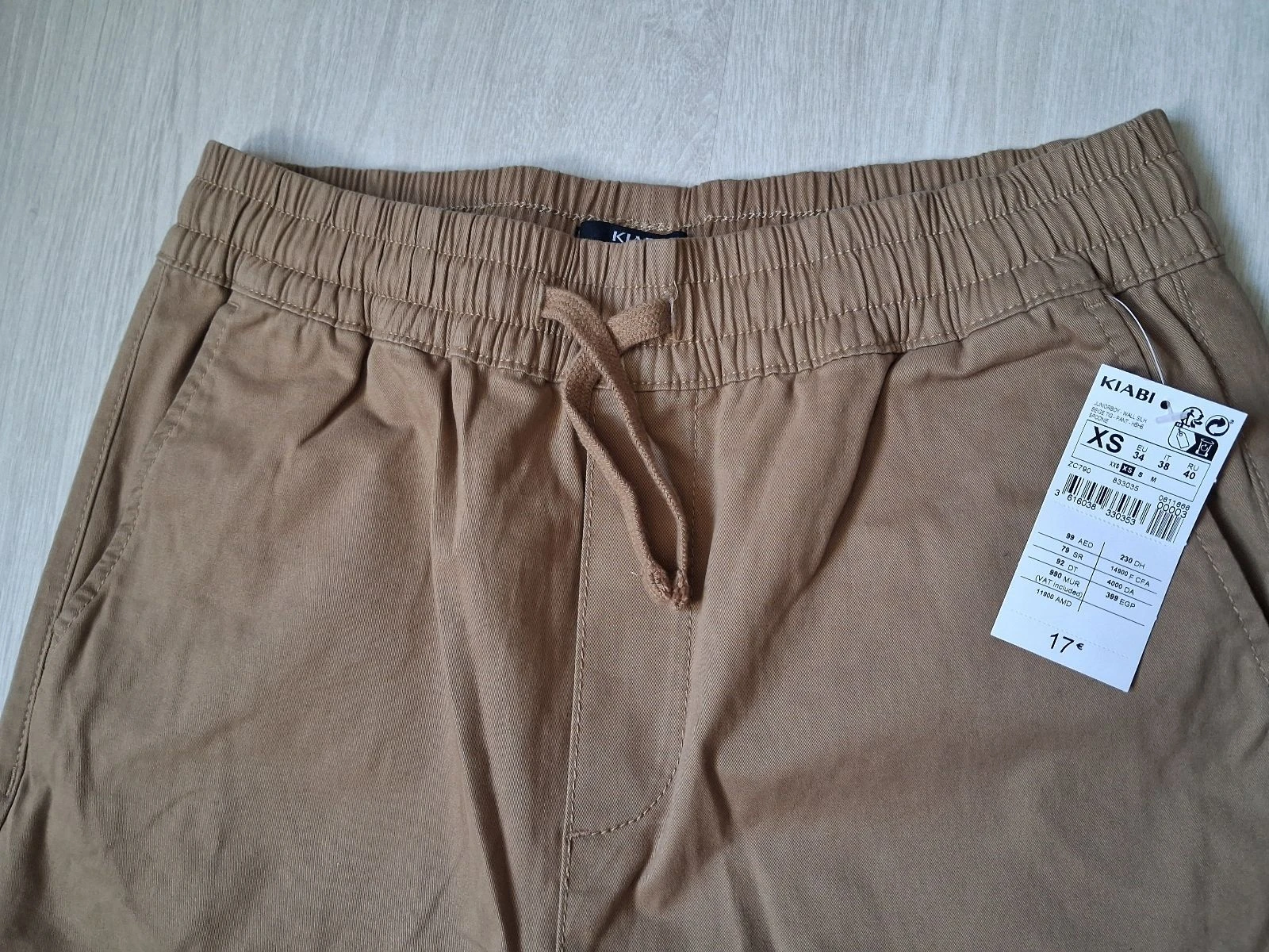 Calça jogger cargo KIABI camelo nova com etiqueta tamanho pp – photo 3